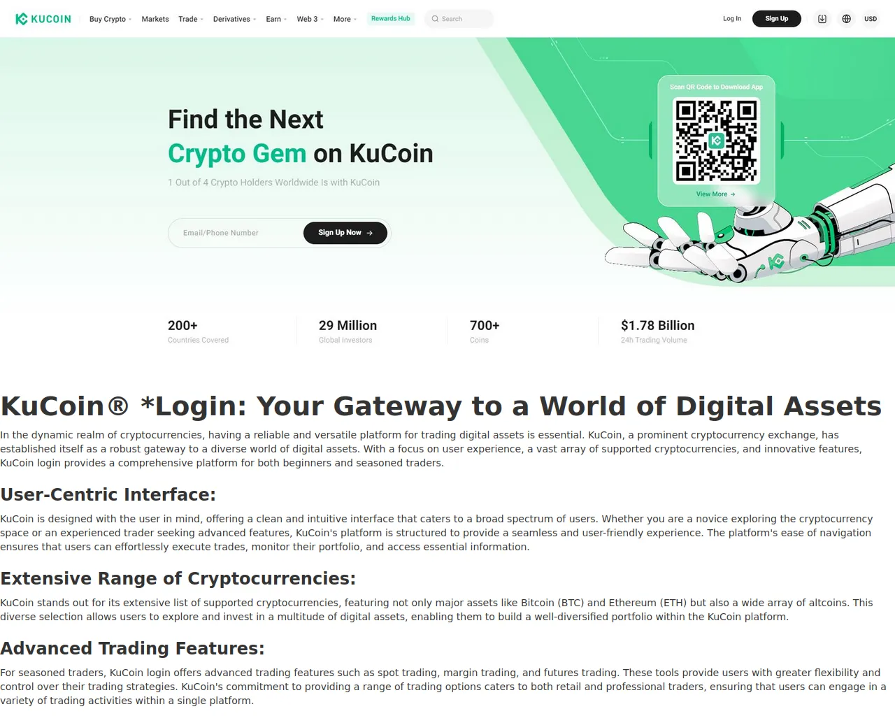 Screenshot of kucoiereilgie.webflow.io
