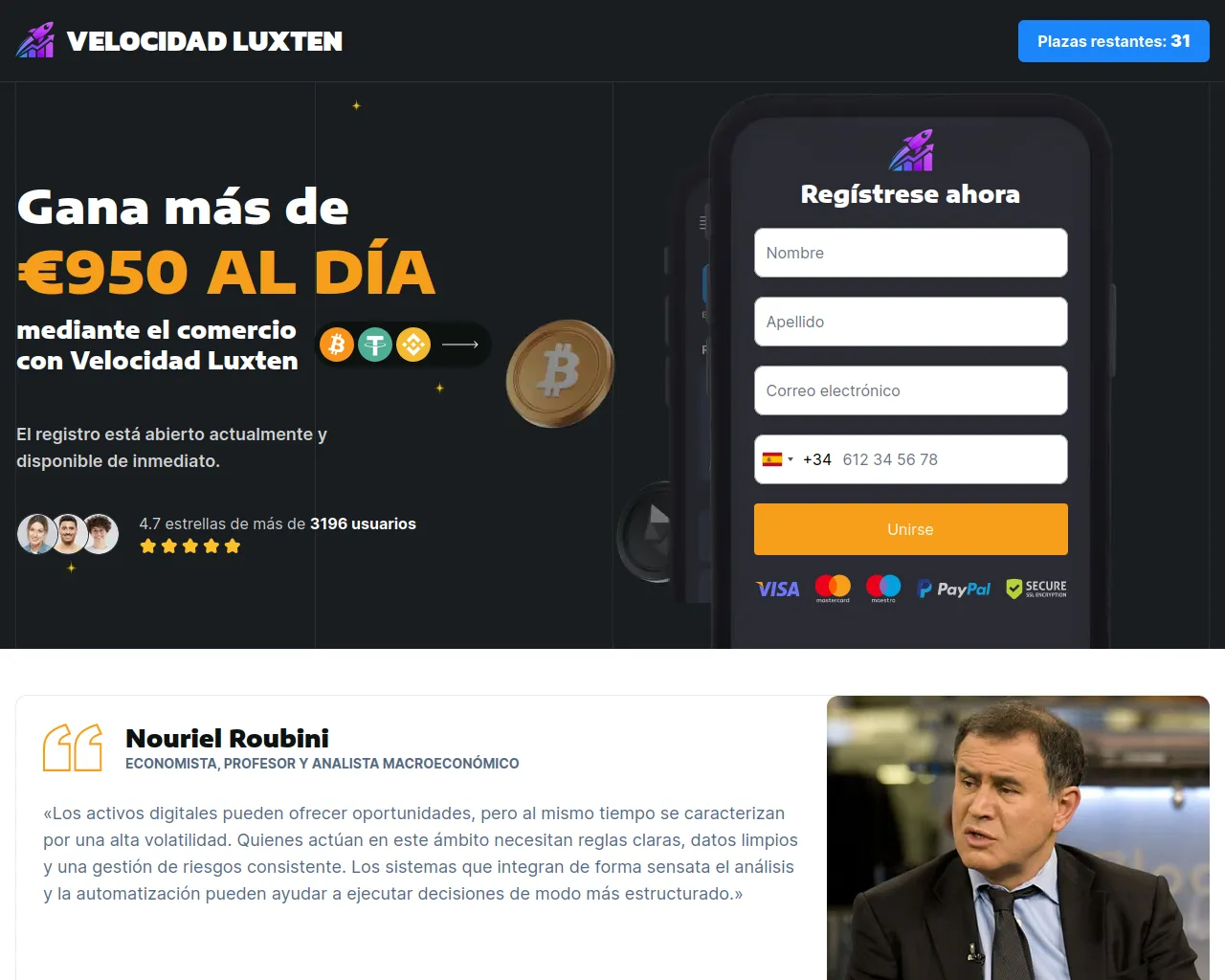 Screenshot of velocidad-luxten-es.com