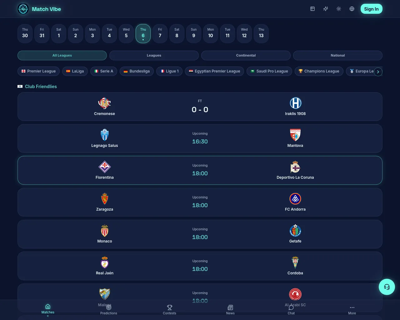 Screenshot of matchvibeapp.com