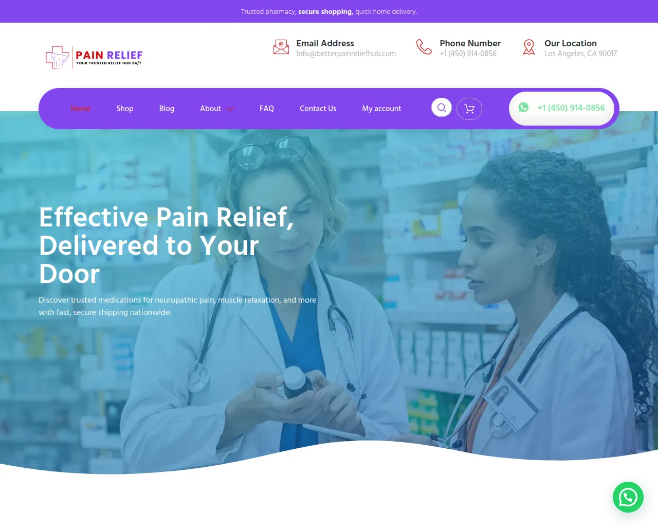 Screenshot of betterpainreliefhub.com