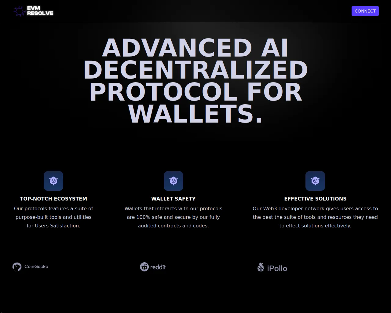 Screenshot of evmdecentralizedportal.pages.dev