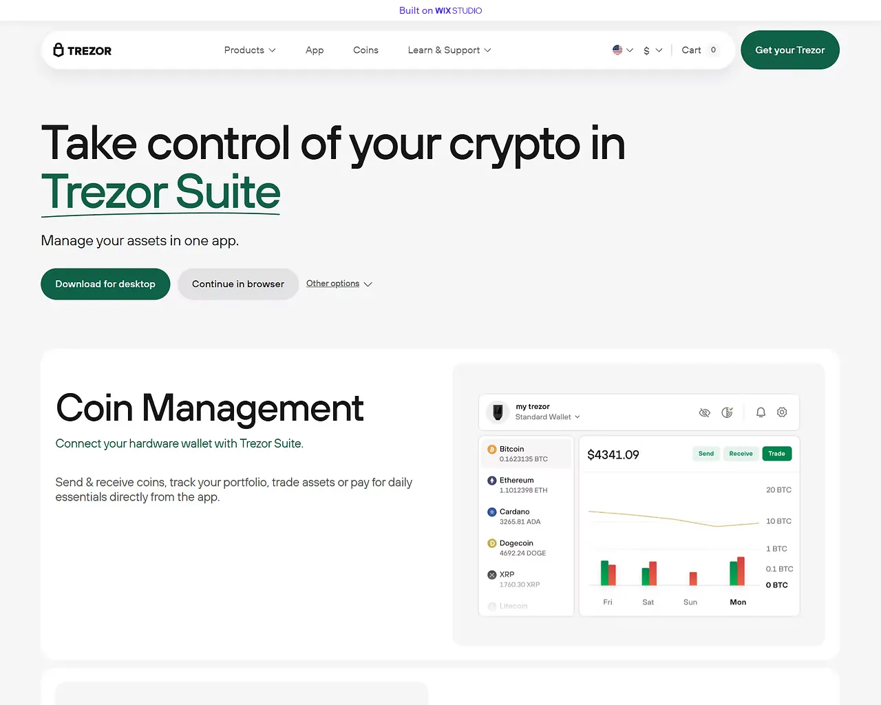 Screenshot of suitestrezo.wixstudio.com
