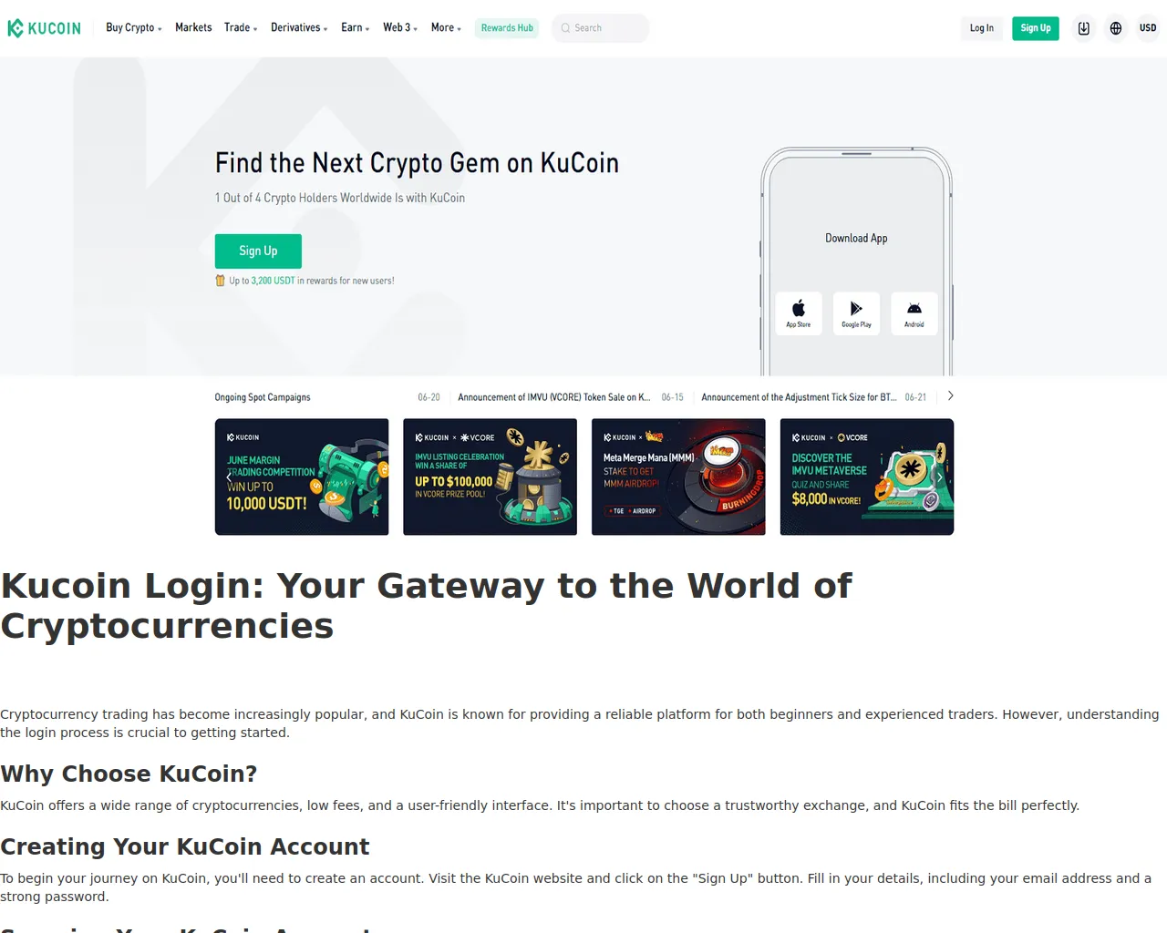 Screenshot of kiucknlogin.webflow.io