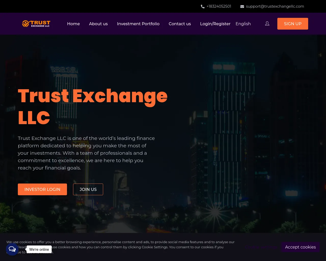 Screenshot of trustexchangellc.com