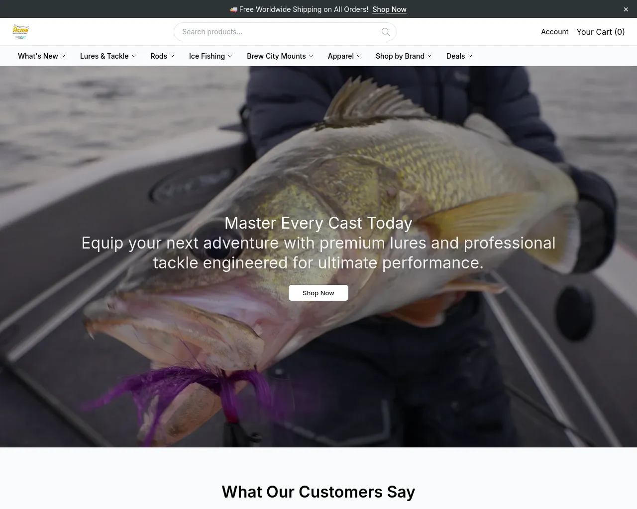 Screenshot of acmetackleshop.shop