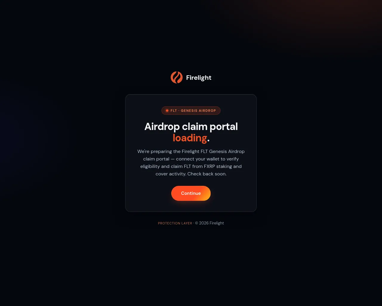 Screenshot of launch-firelight.xyz