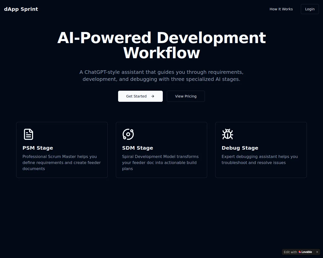 Screenshot of dappsprint.com