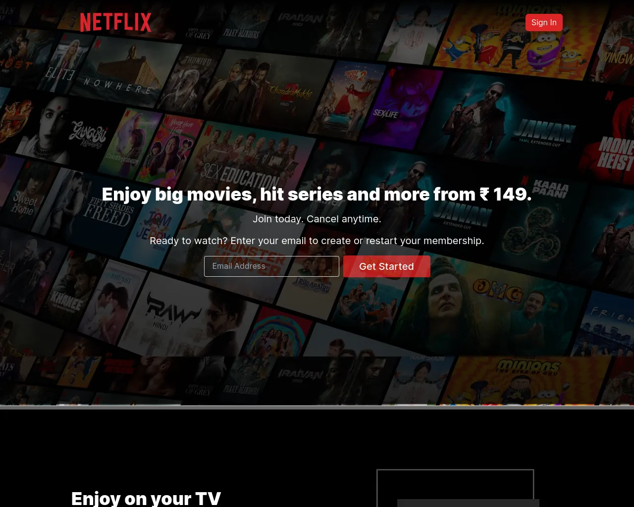 Screenshot of netflix-gamma-orpin.vercel.app