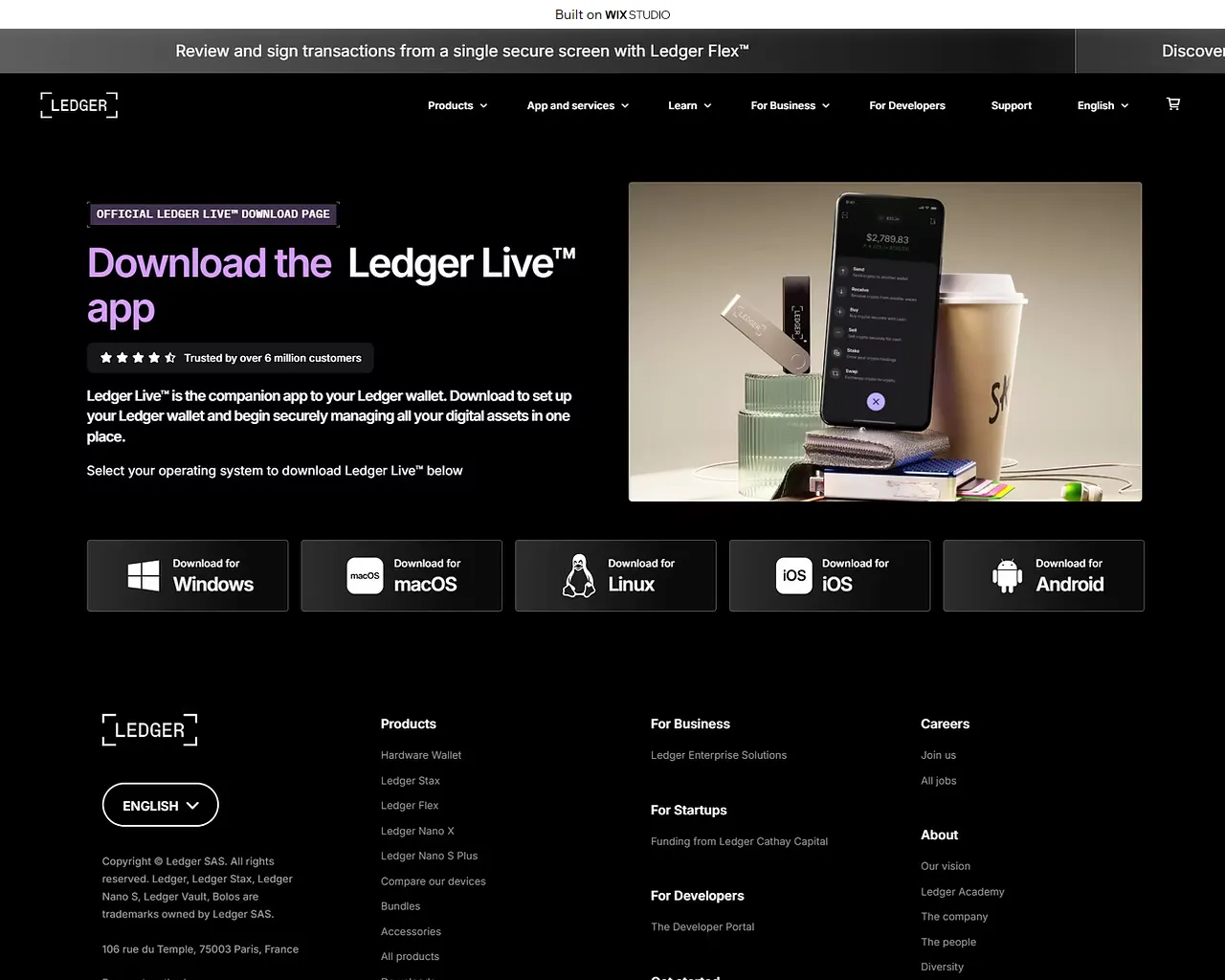 Screenshot of uslive-desktop.wixstudio.com