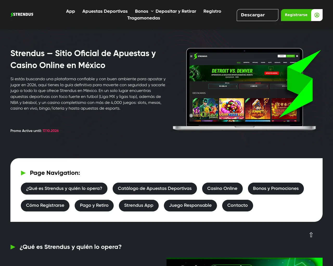 Screenshot of strenduss-mexico.com