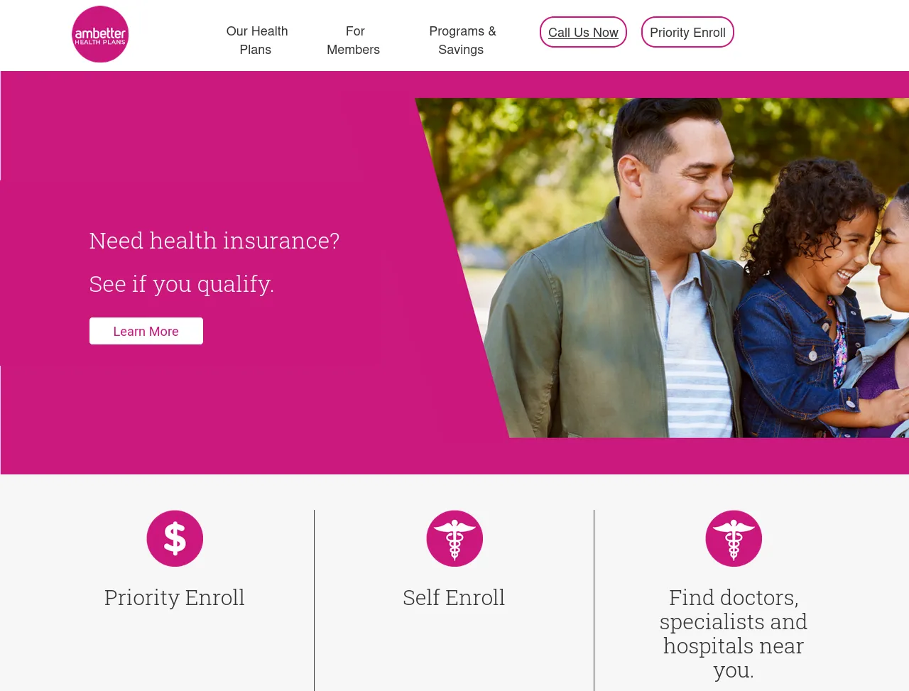 Screenshot of ambetterhealthplans.org