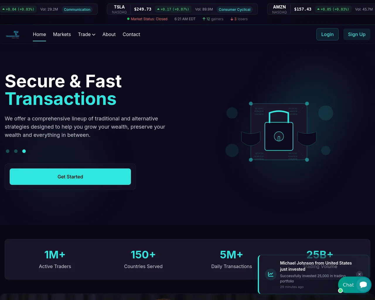 Screenshot of triodosxrpequifax.com