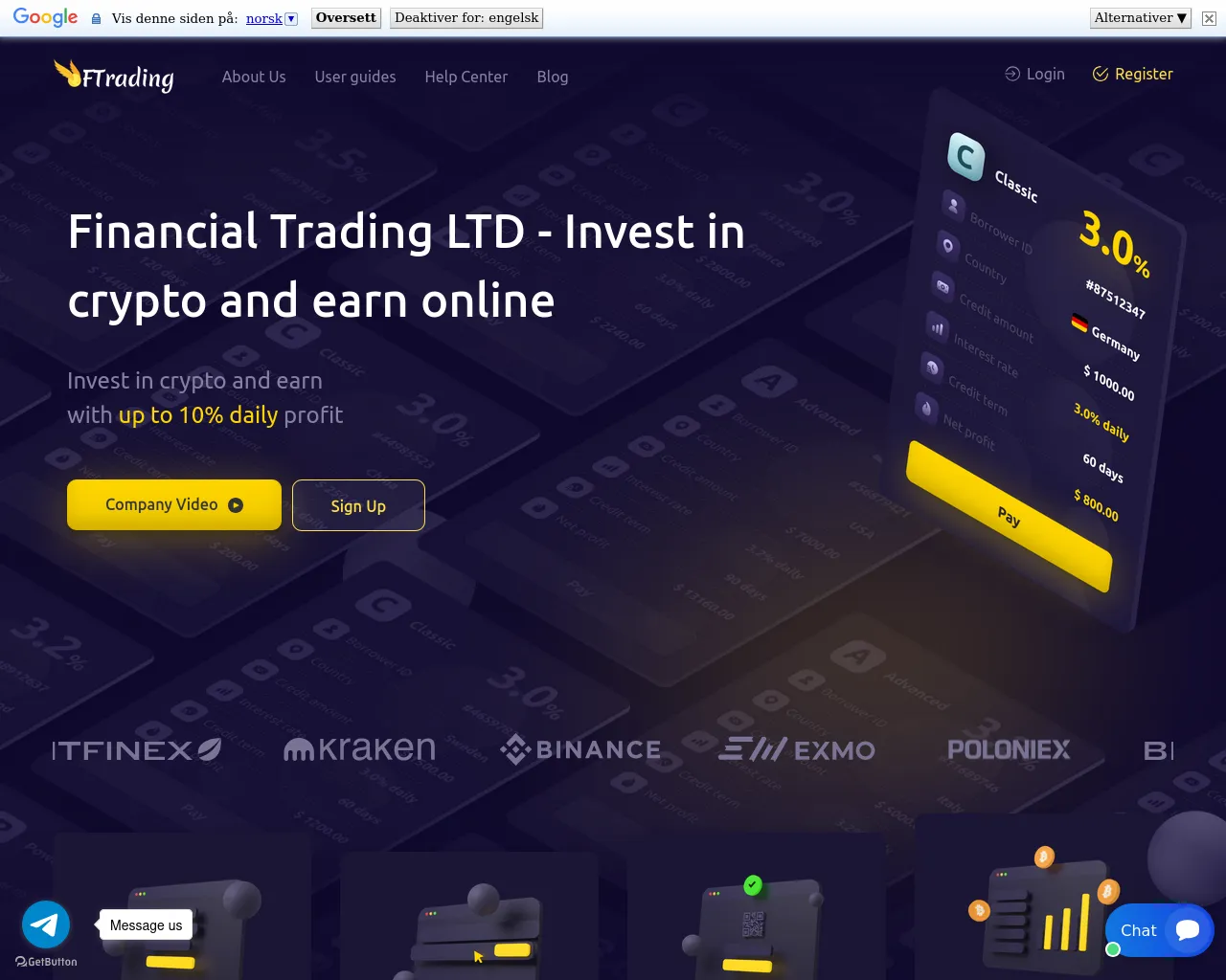 Screenshot of financialtradinglimited.com