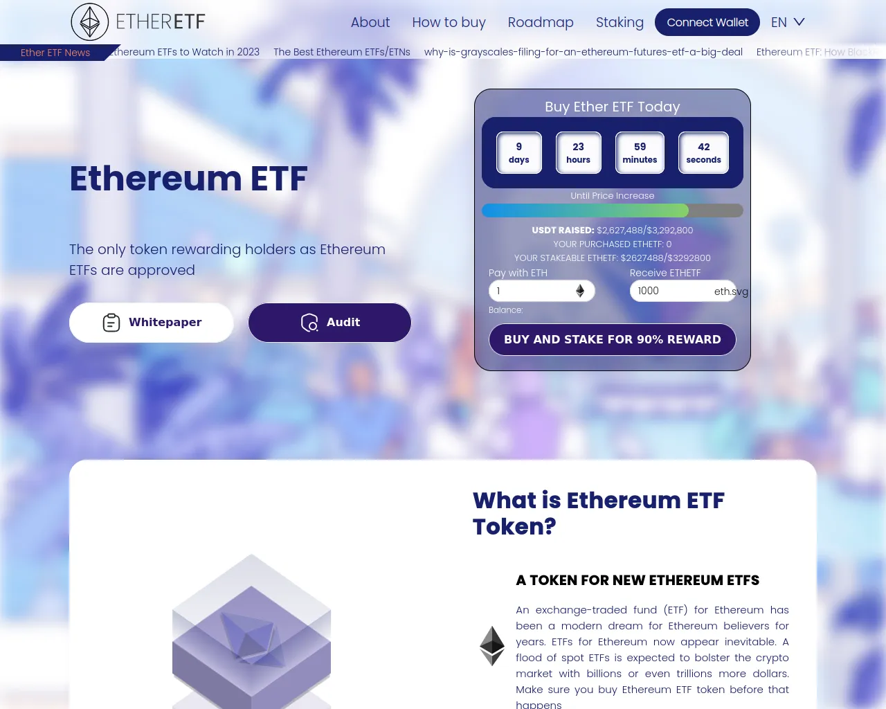 Screenshot of etheretf.pages.dev