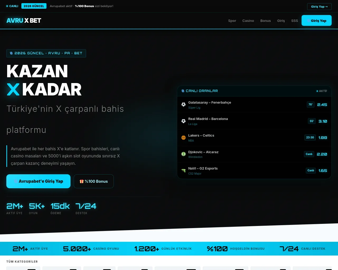 Screenshot of m.avrupabetofficial.top