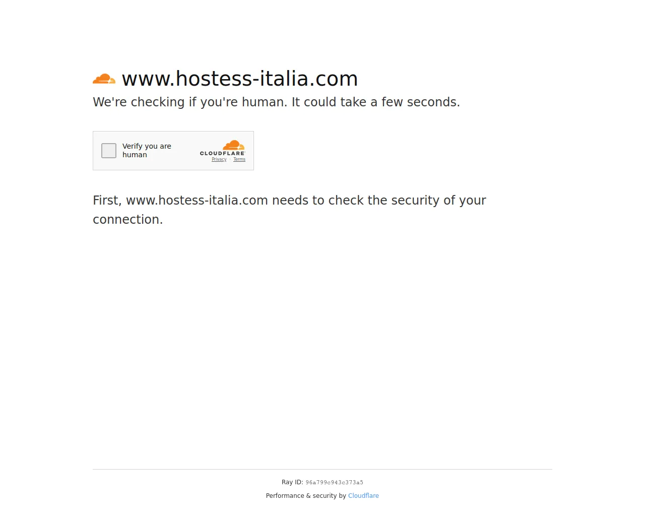 Screenshot of hostess-italia.com