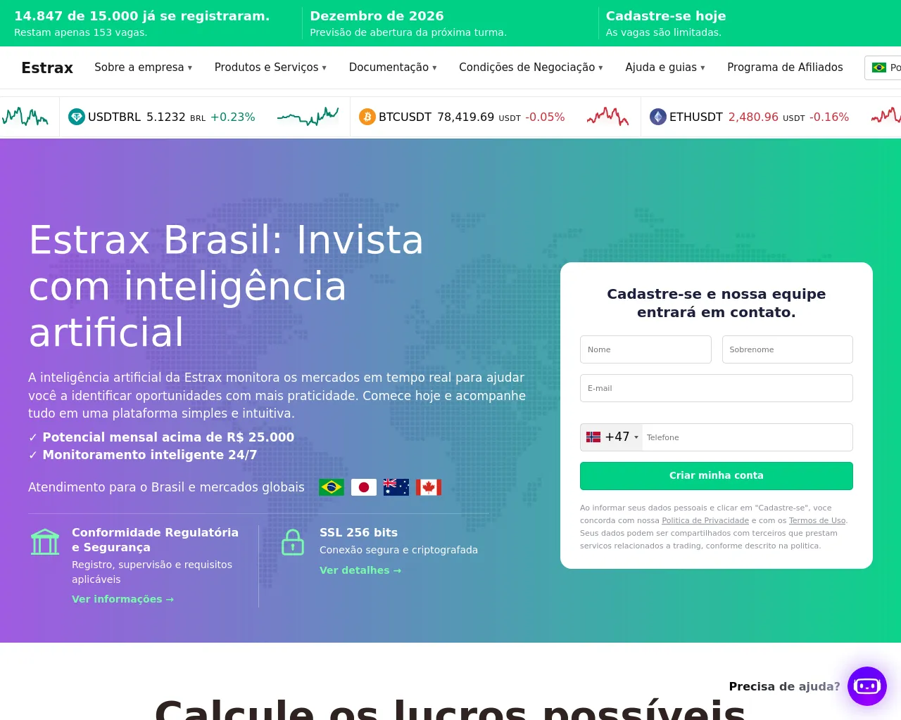 Screenshot of estrax.net