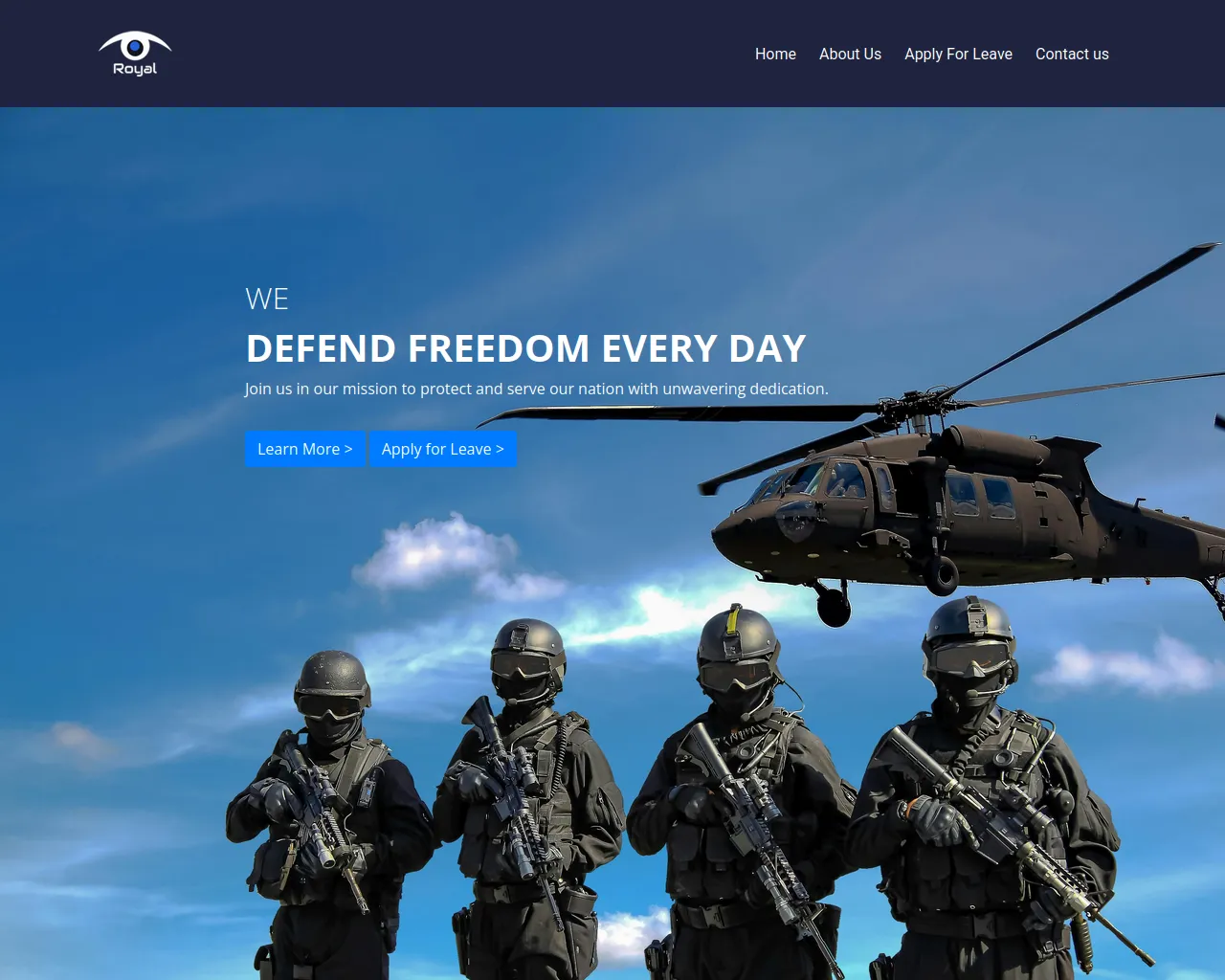 Screenshot of raremilitaryun.xyz