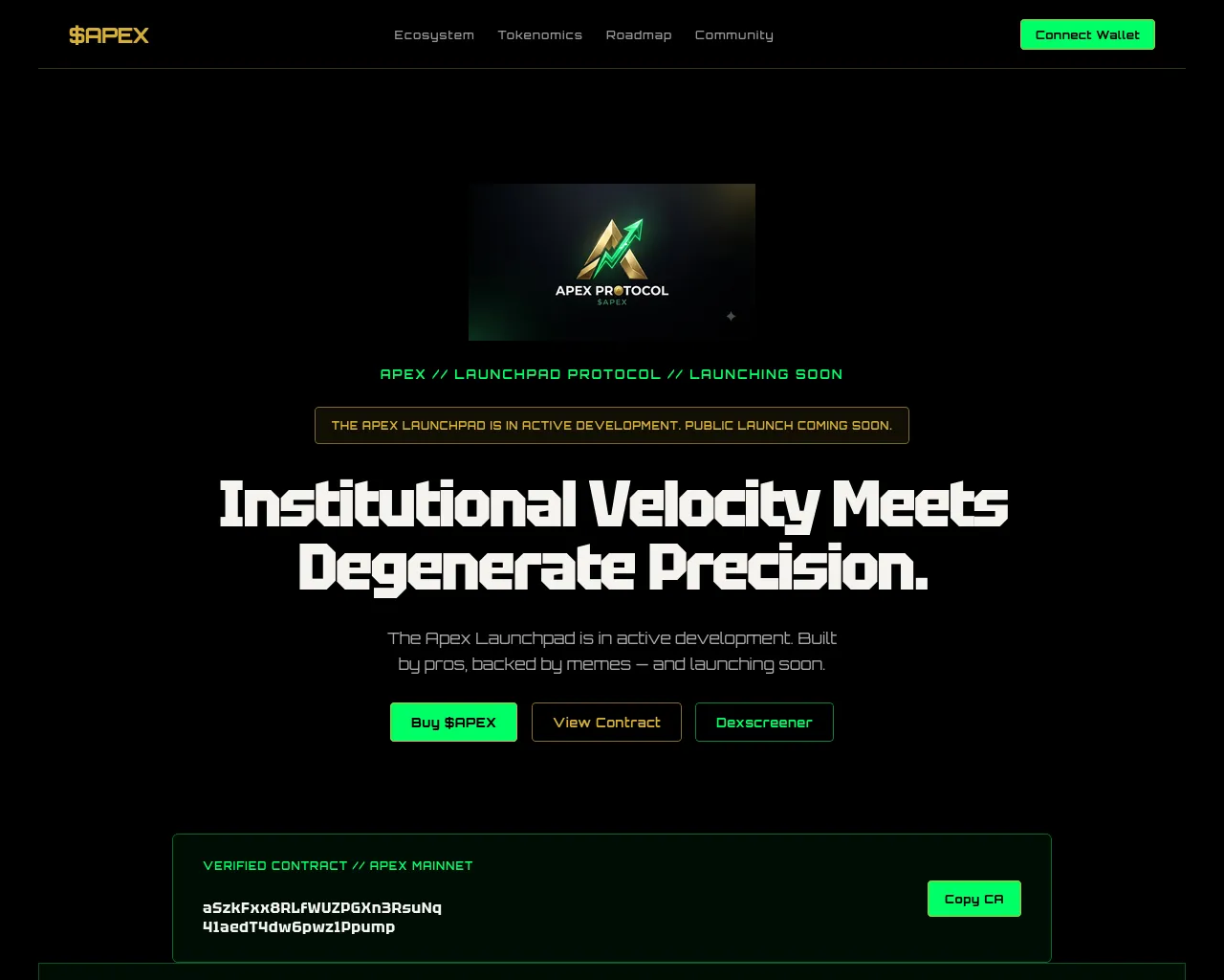 Screenshot of apexprotocolsol.com