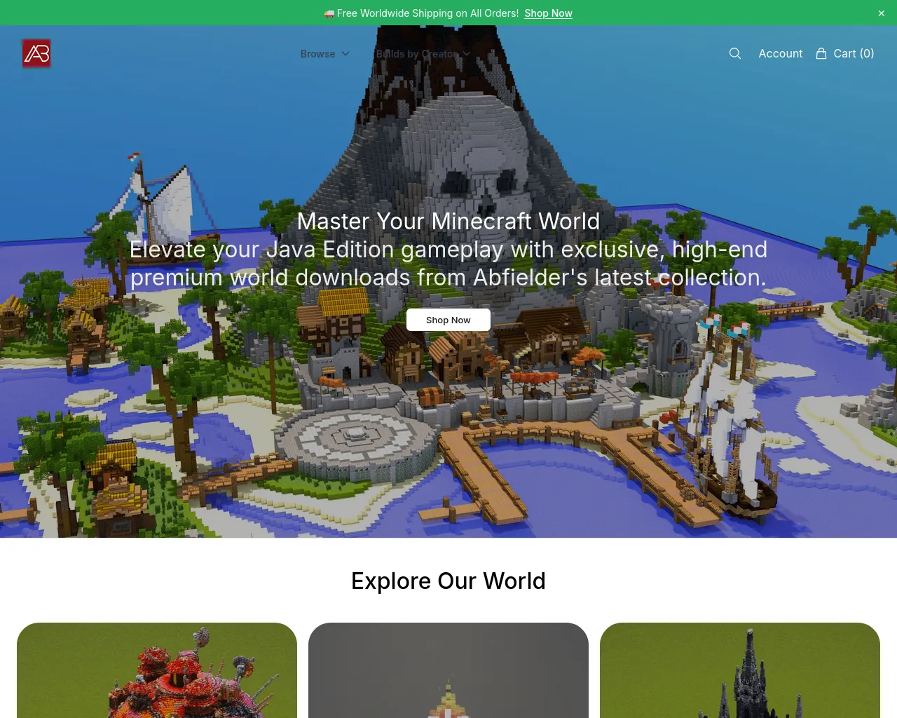Screenshot of abfieldercollection.shop