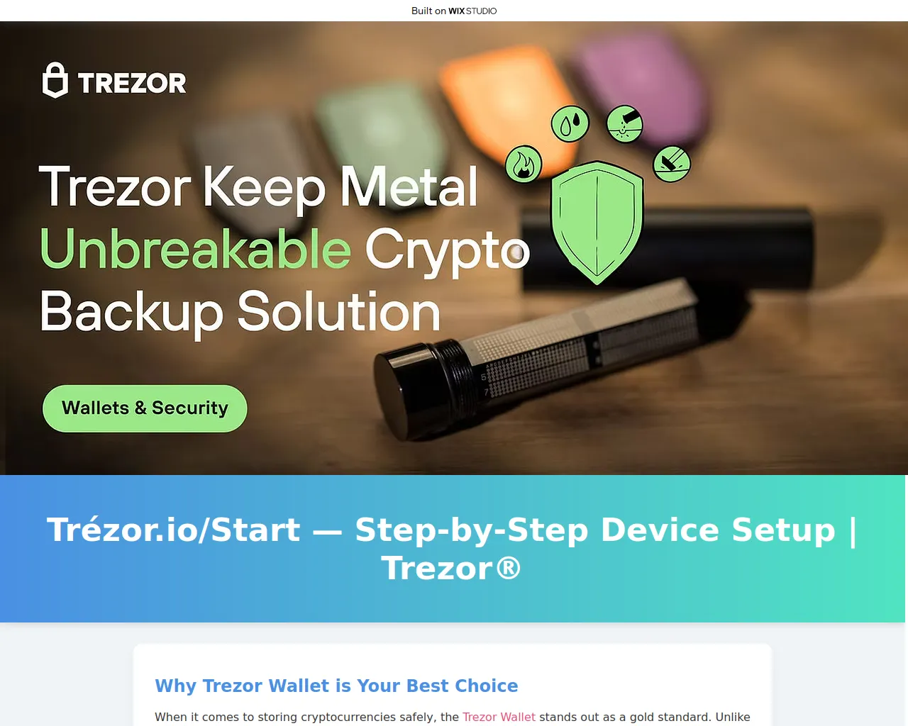 Screenshot of begin-iostart.wixstudio.com
