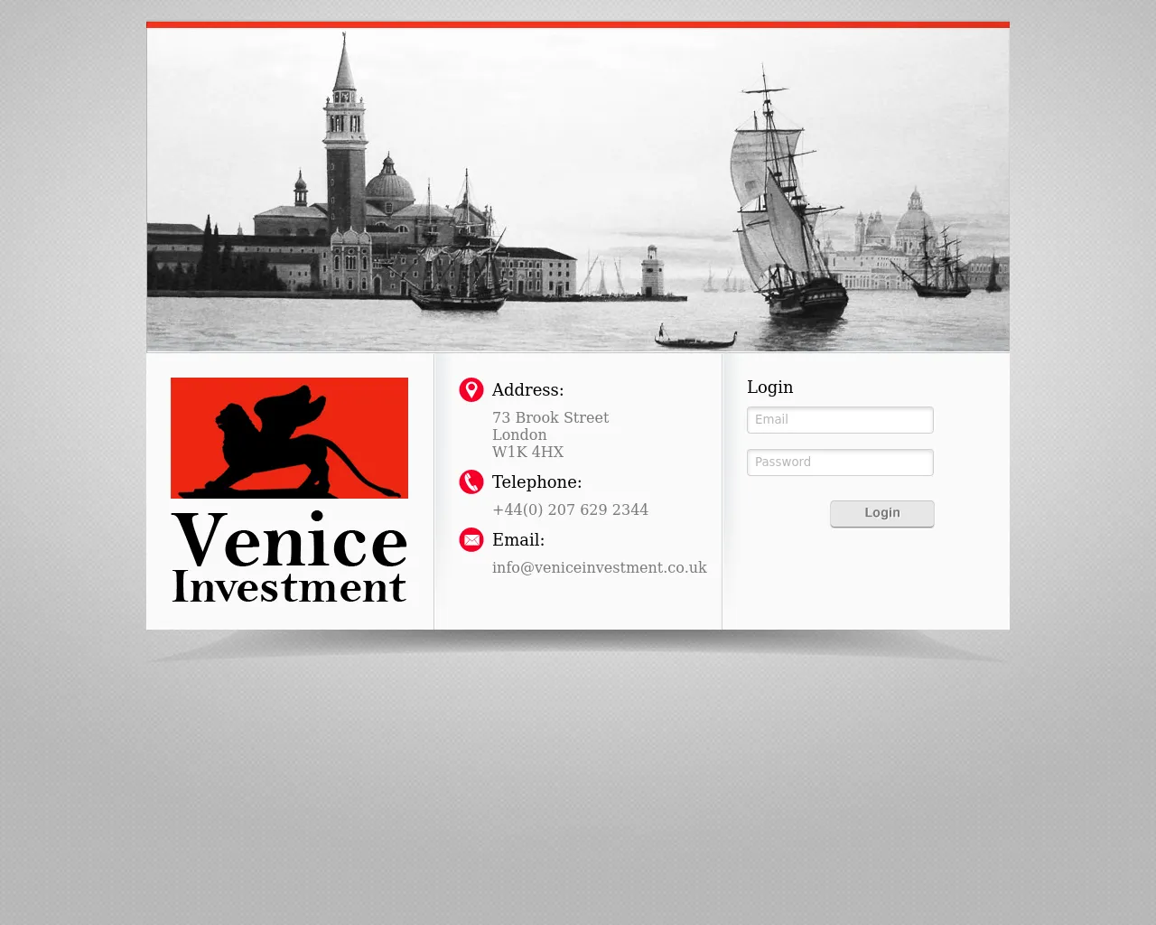 Screenshot of veniceinvestment.co.uk
