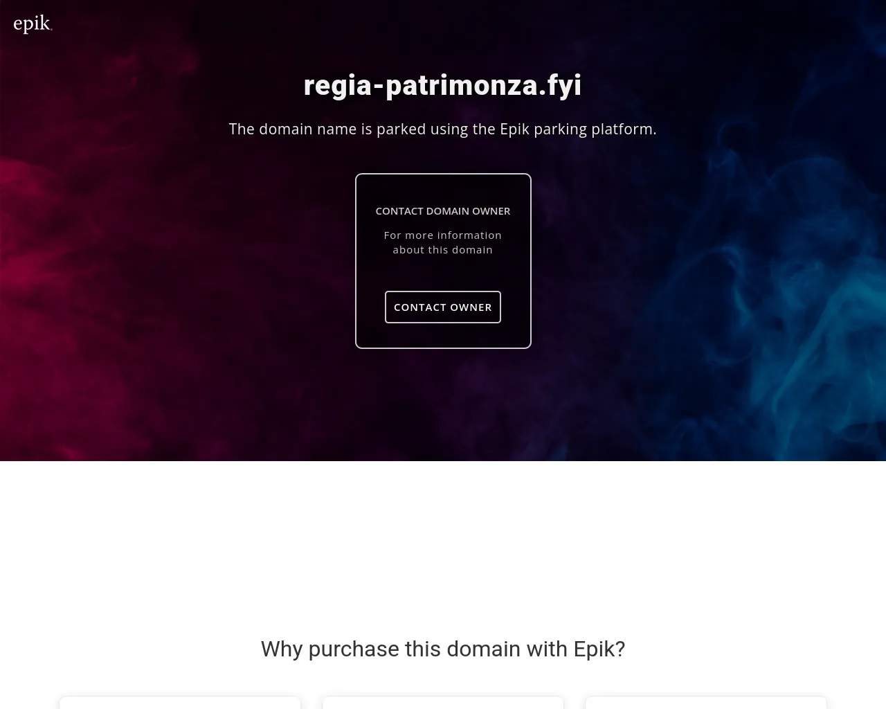 Screenshot of regia-patrimonza.fyi
