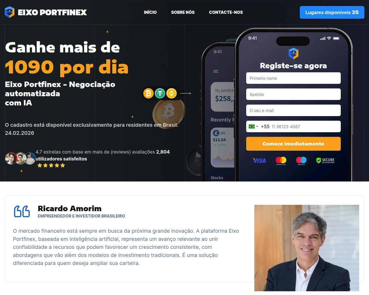 Screenshot of eixo-portfinex.com