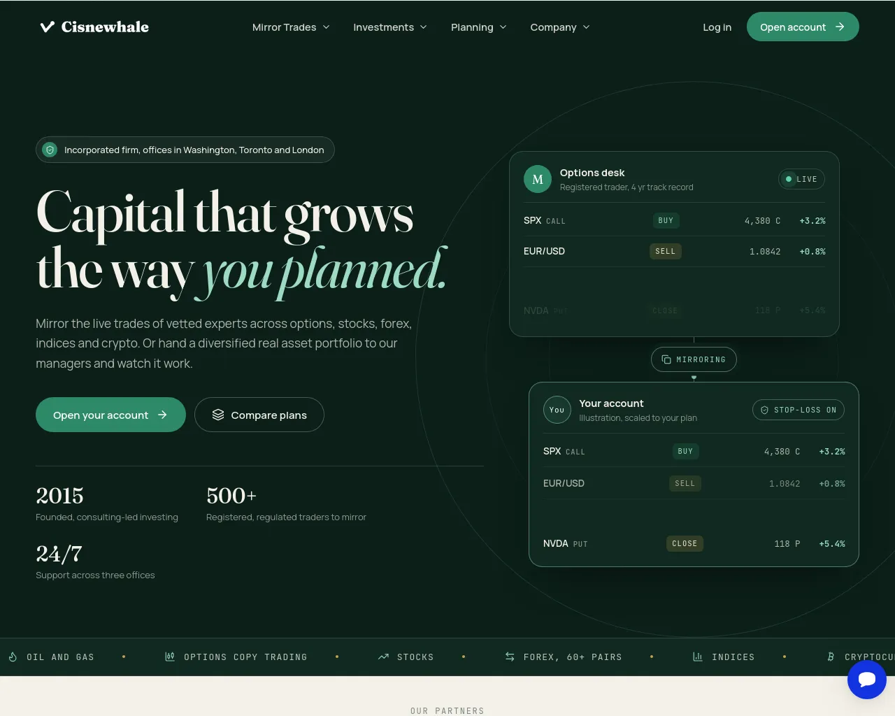 Screenshot of cisnewhale.com