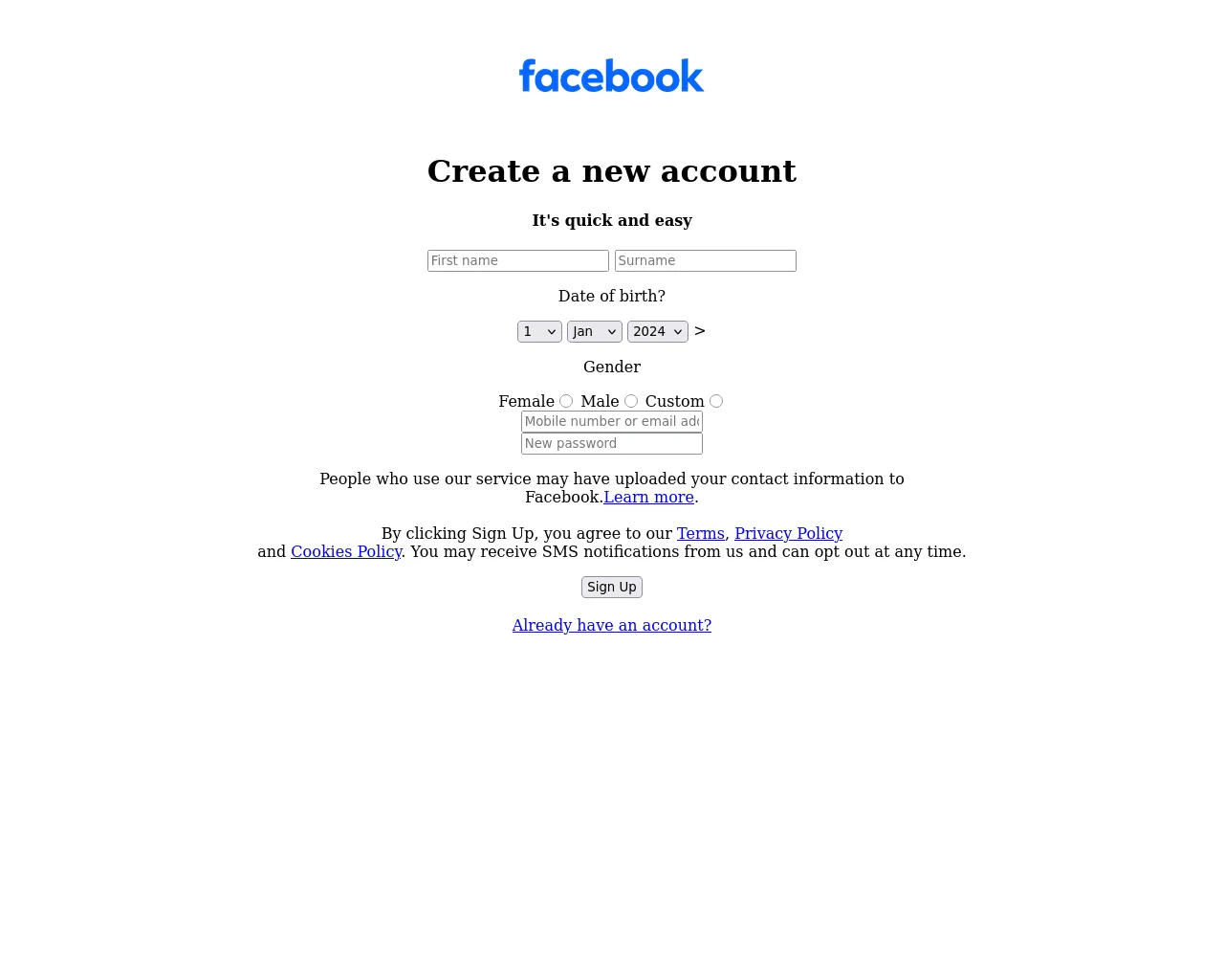 Stored capture of facebook-signup-page-1zav.vercel.app