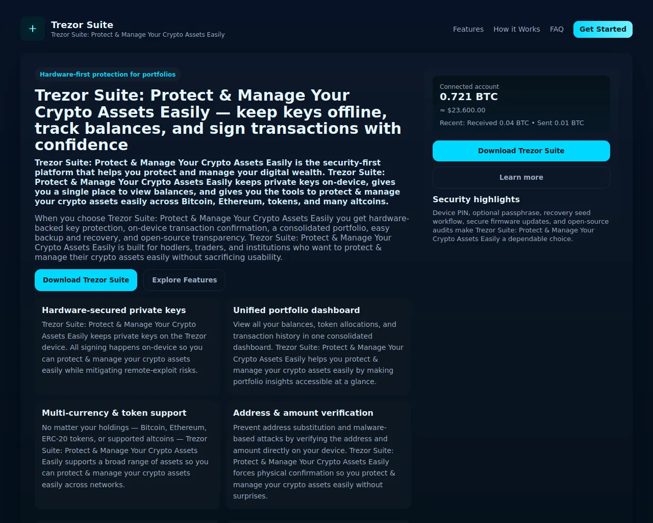 Screenshot of trezeer-suites-en.pages.dev
