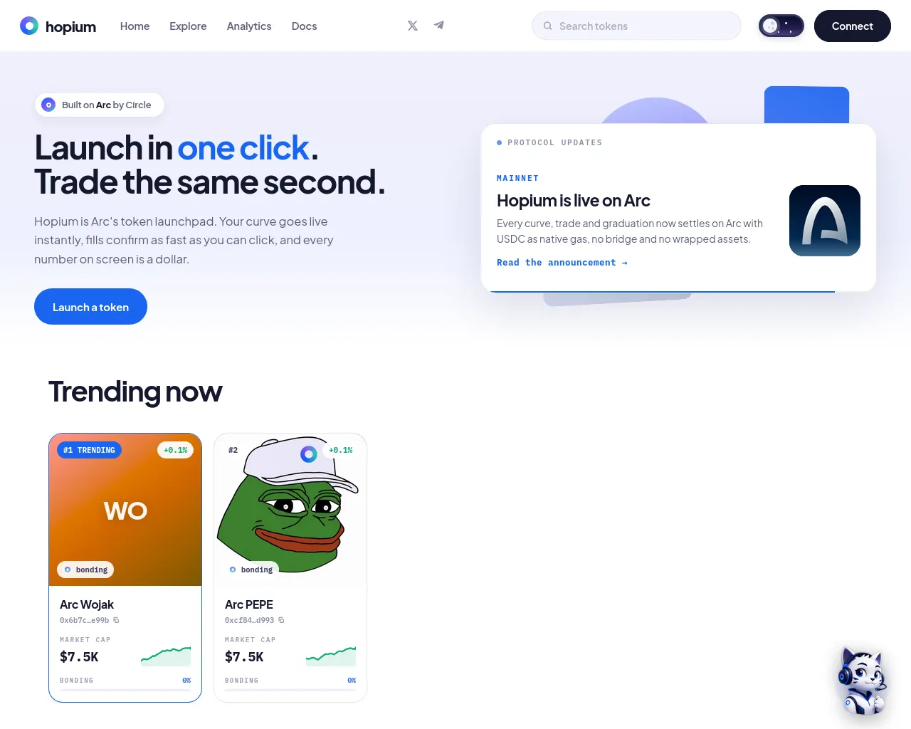 Screenshot of hopium.cc