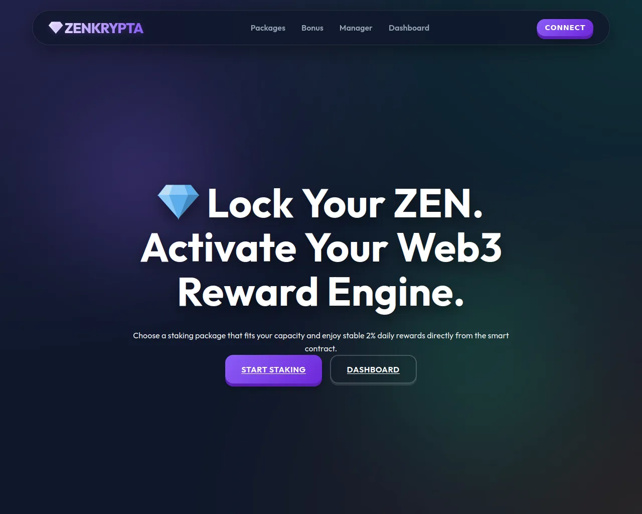 Screenshot of zenstaking-intl.com