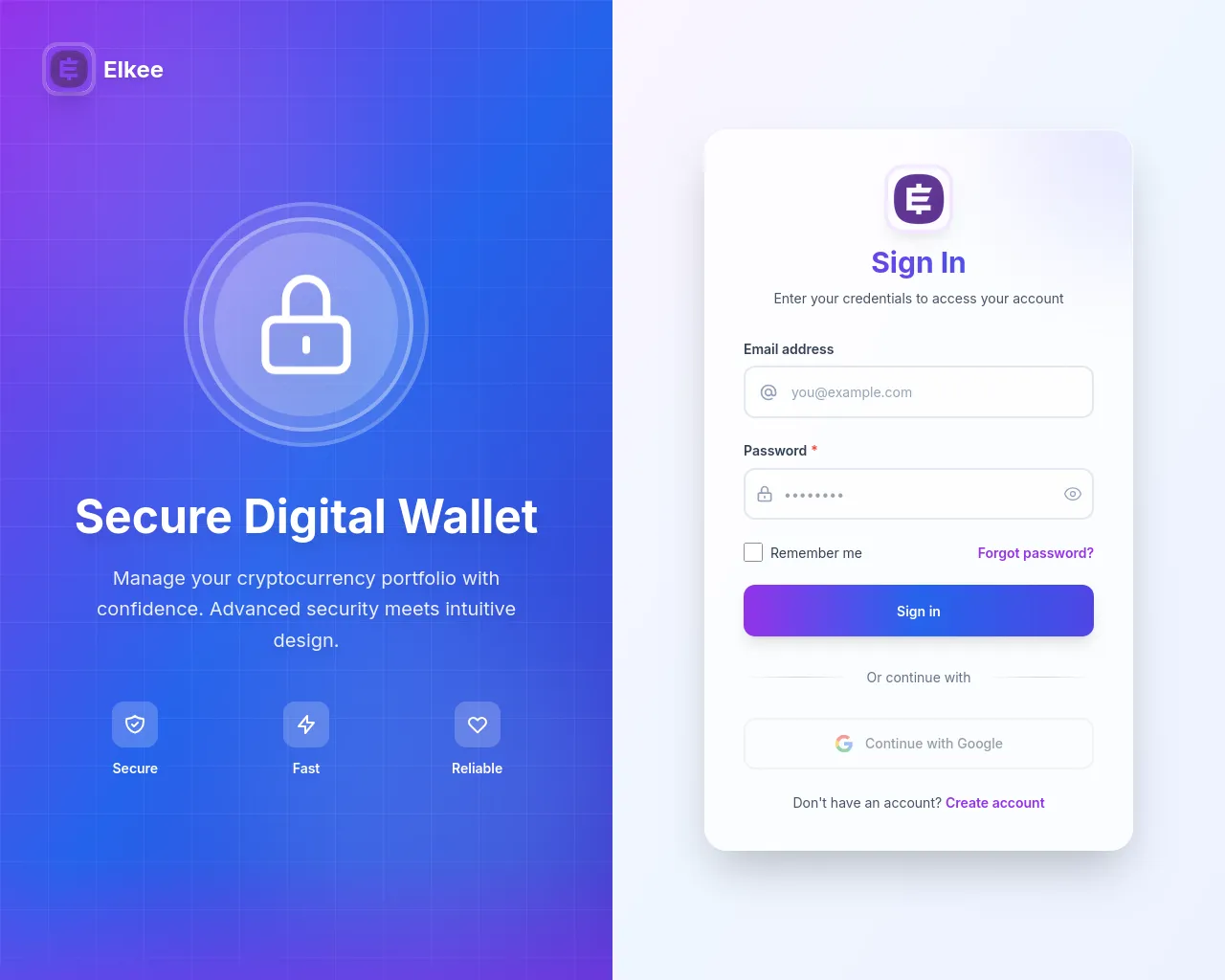 Screenshot of secure.elkee.net