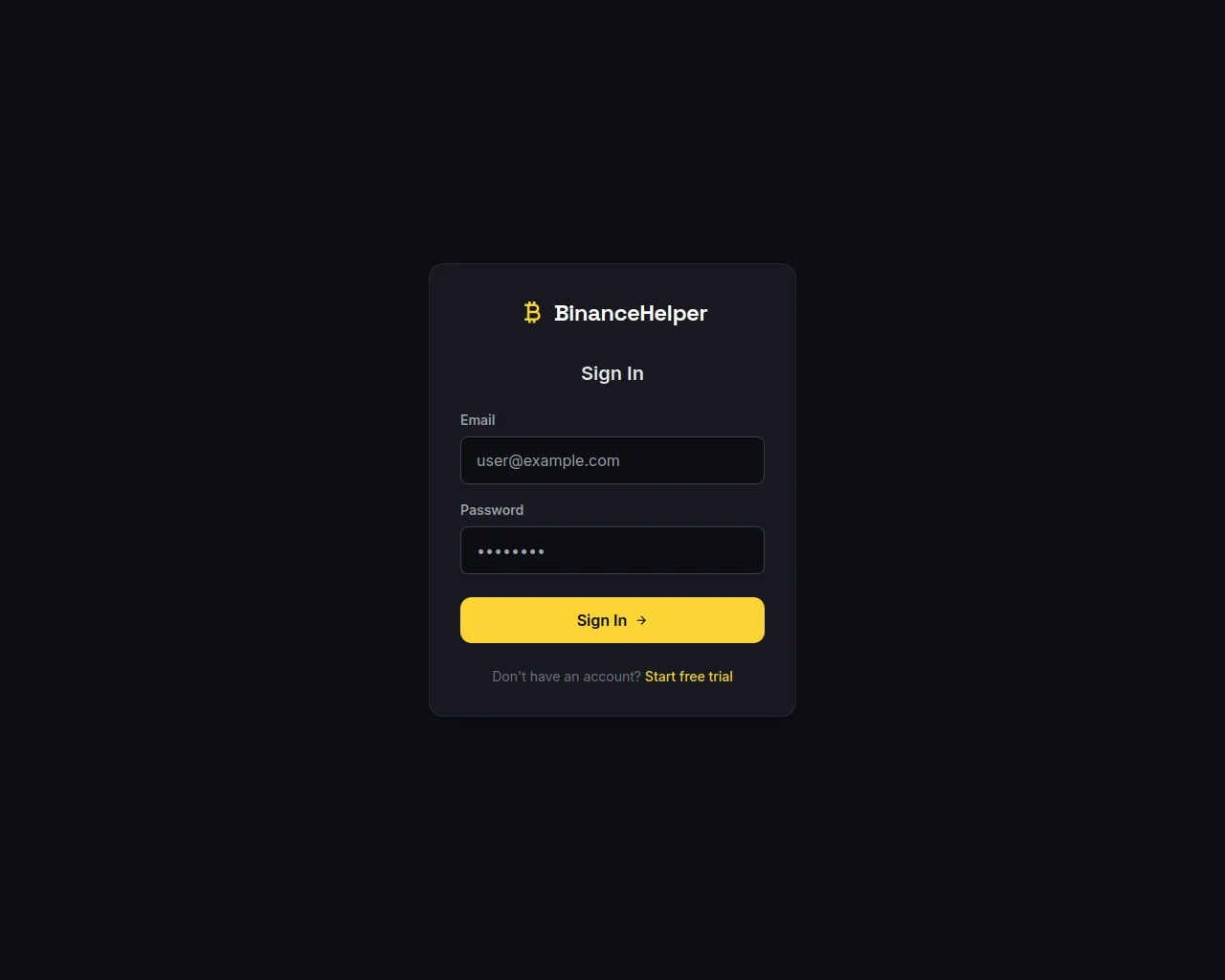 Screenshot of ukraine.binance.zaidev.ch