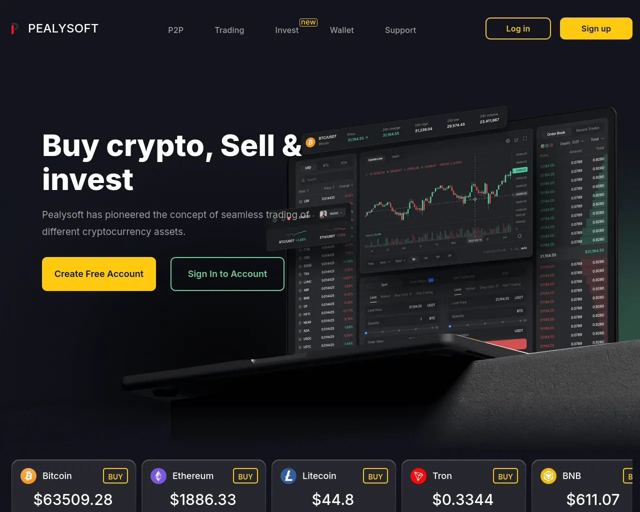 Screenshot of pealysoft.com