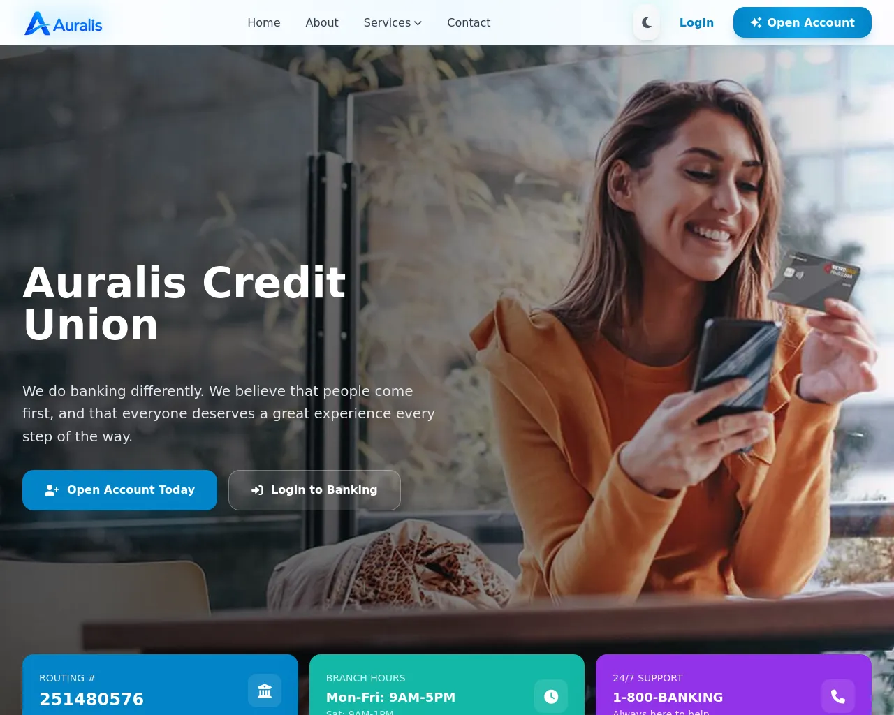 Screenshot of auraliscu.com