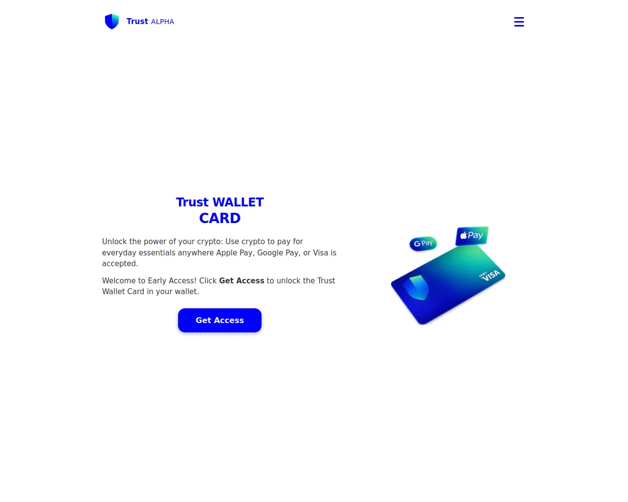 Screenshot of trustwalletcards.sale