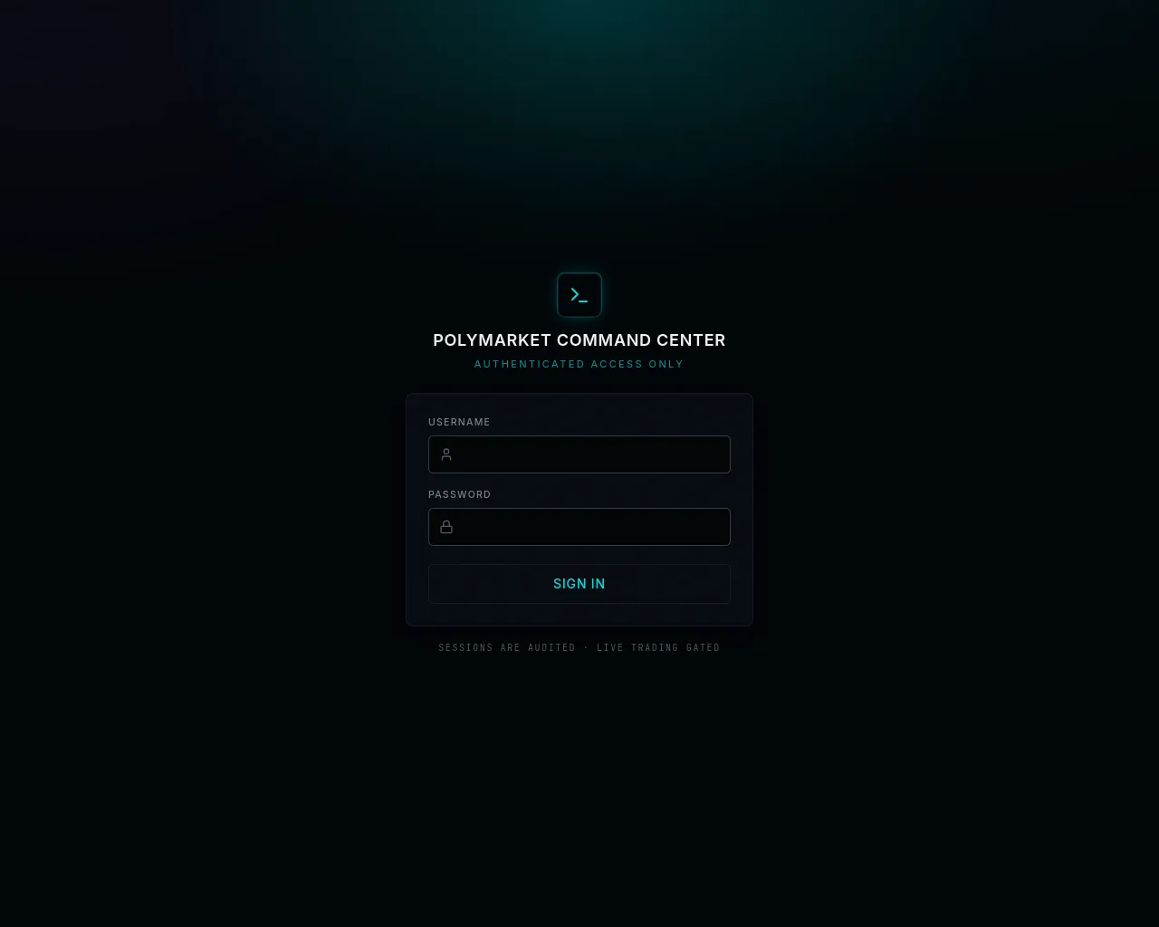Screenshot of polymarket.clawdjourney.cloud