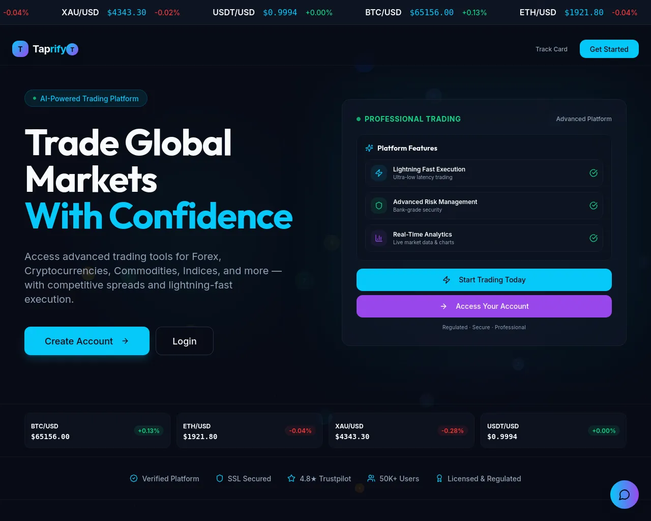 Screenshot of taprify.icu