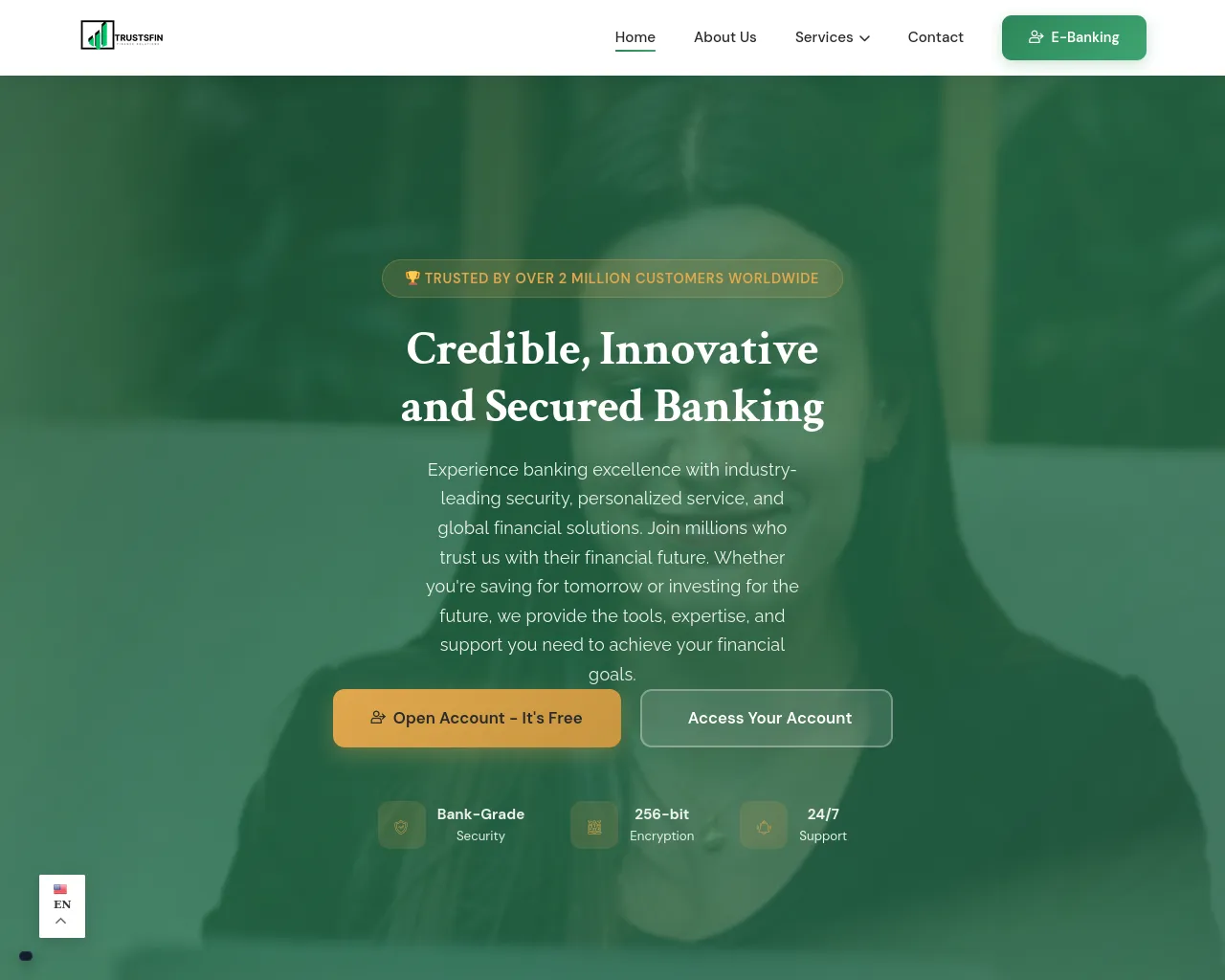 Screenshot of trustsfin.com