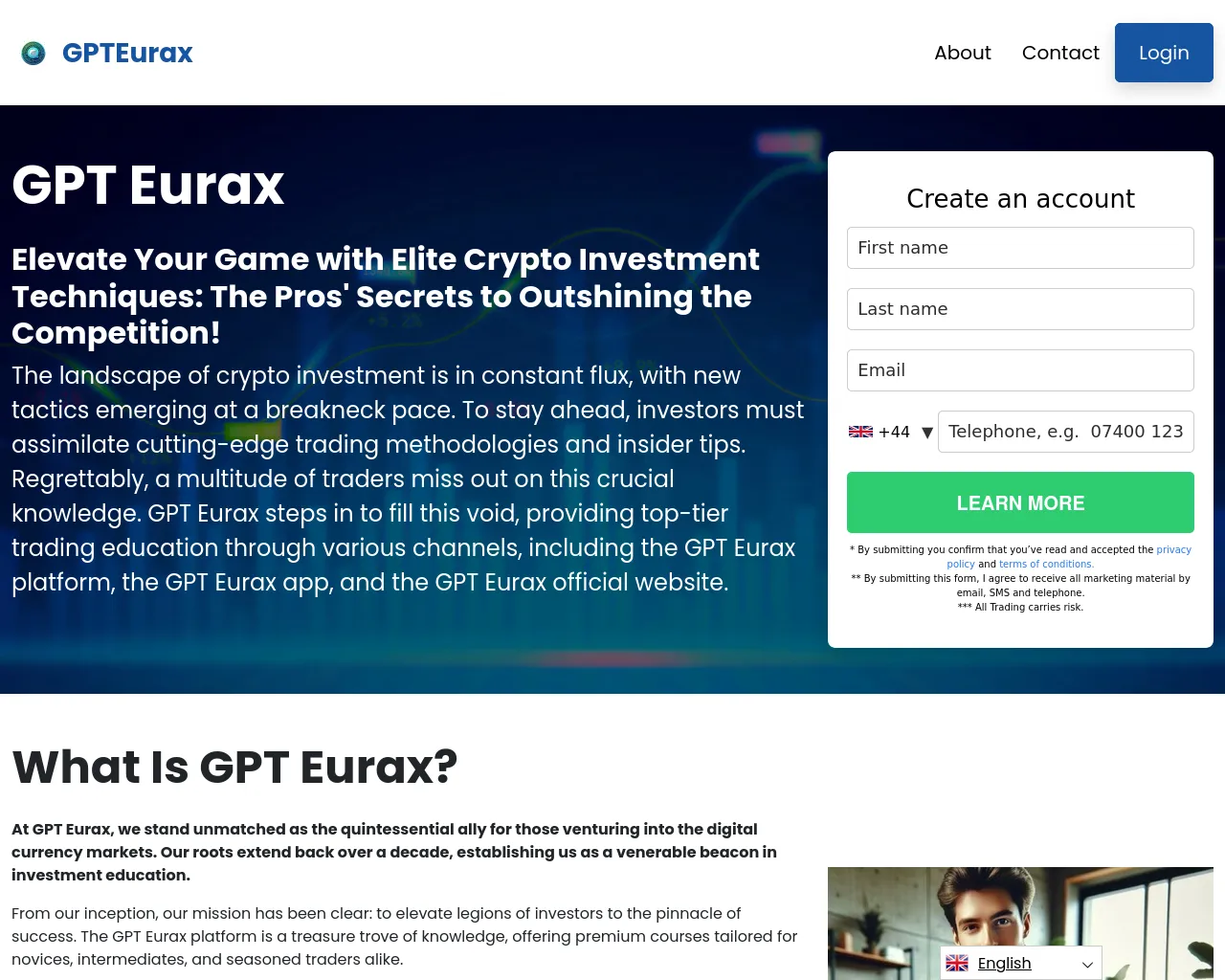 Screenshot of gpt-eurax.com