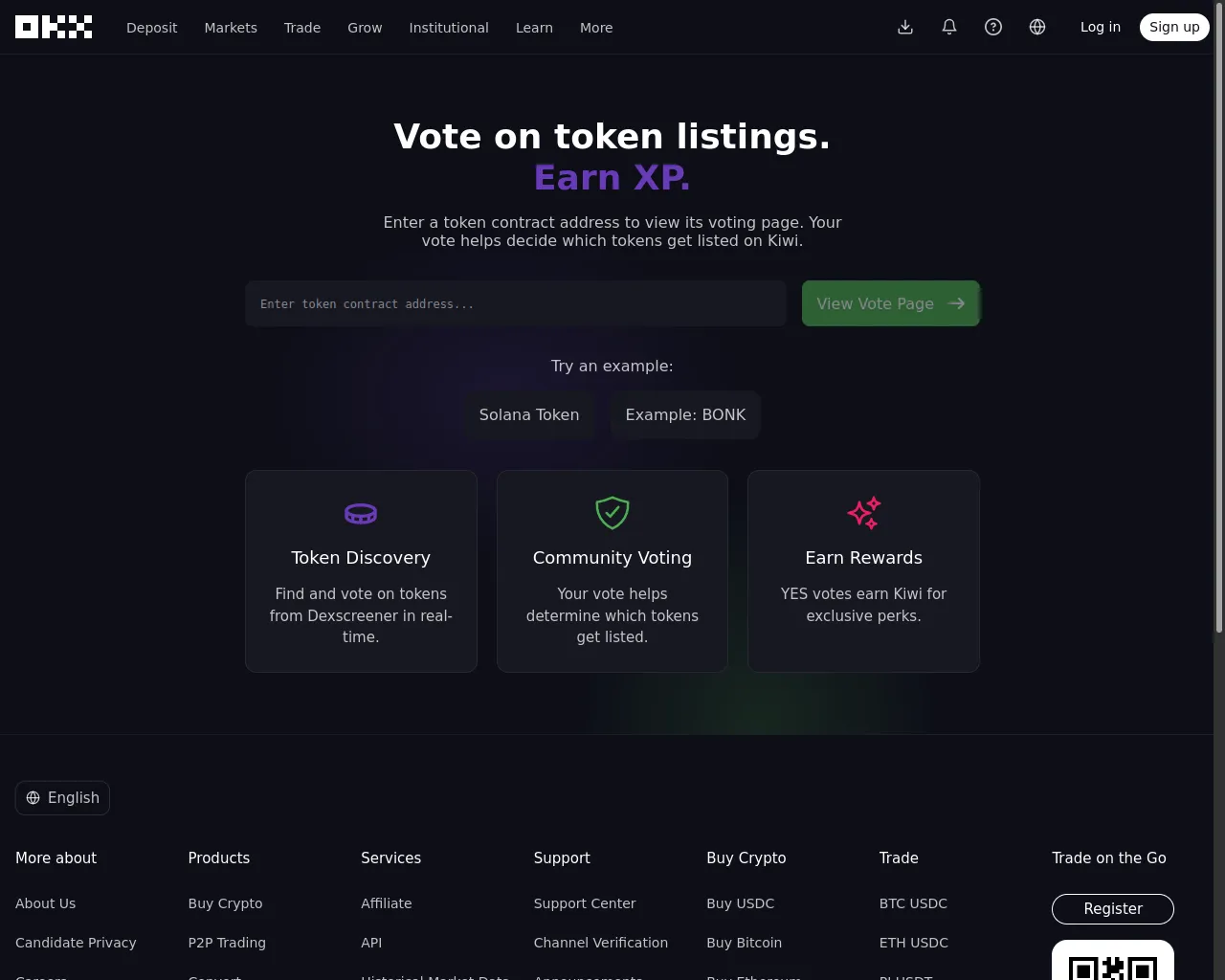 Screenshot of okx-token-listing.pages.dev
