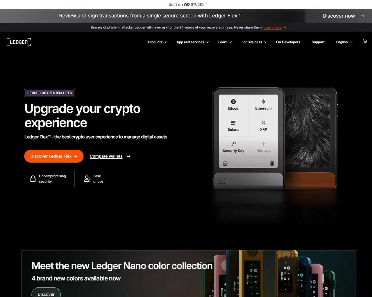 Screenshot of browser-desktop.wixstudio.com