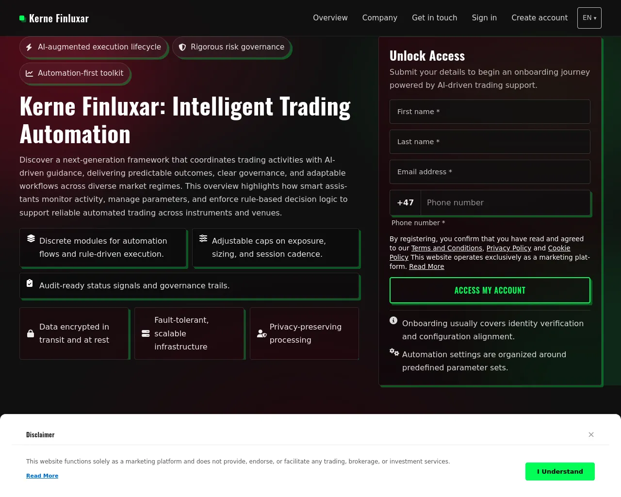 Screenshot of kernefinluxar-soft.com