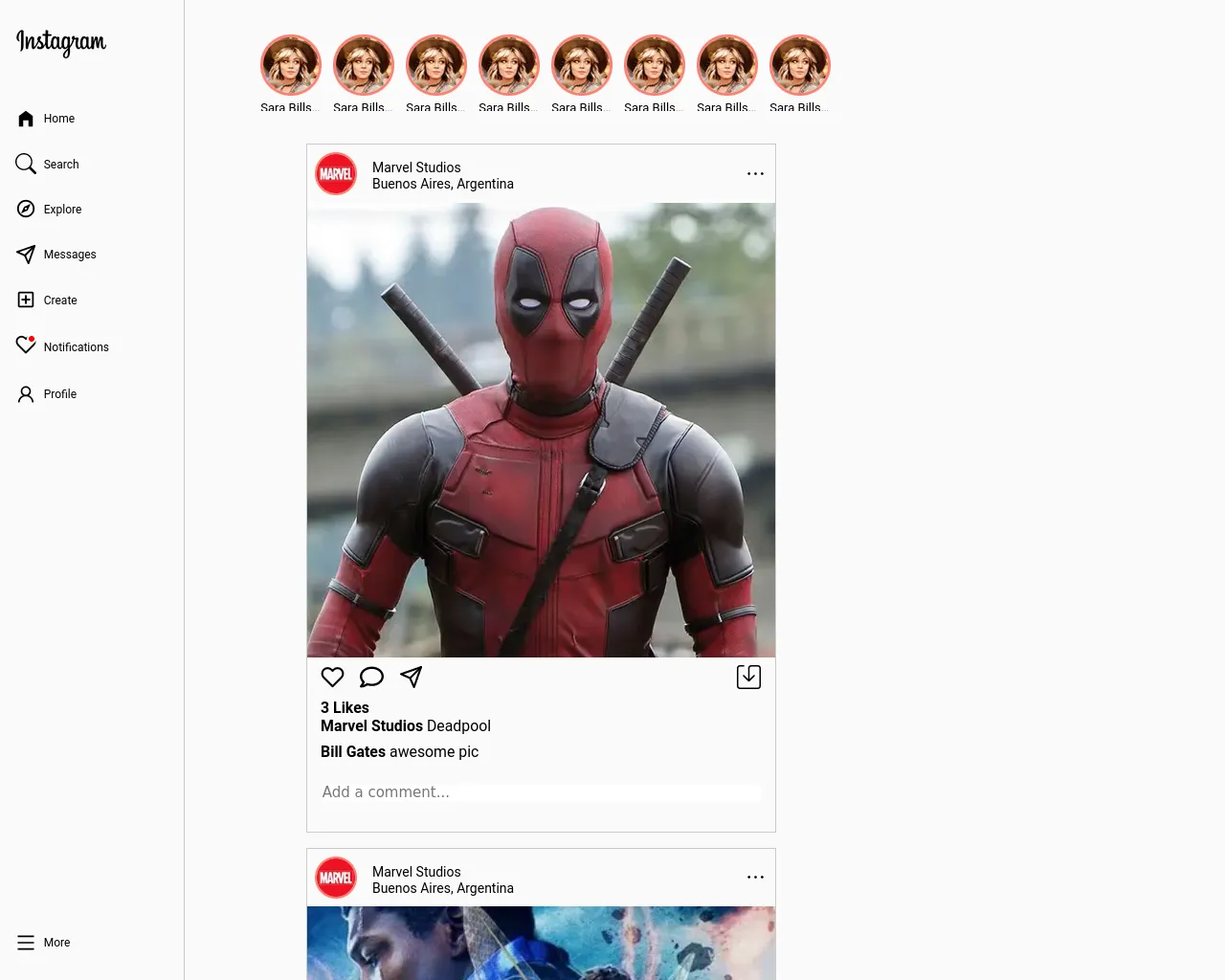 Screenshot of instagram-cyan-kappa.vercel.app
