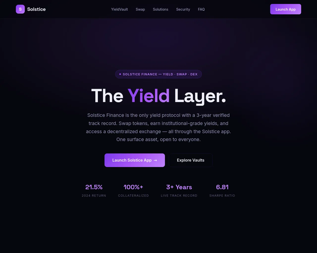 Screenshot of solstice-finances.com