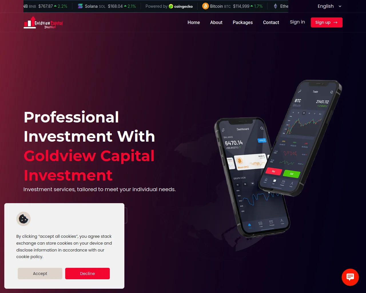 Screenshot of goldviewcapin.xyz