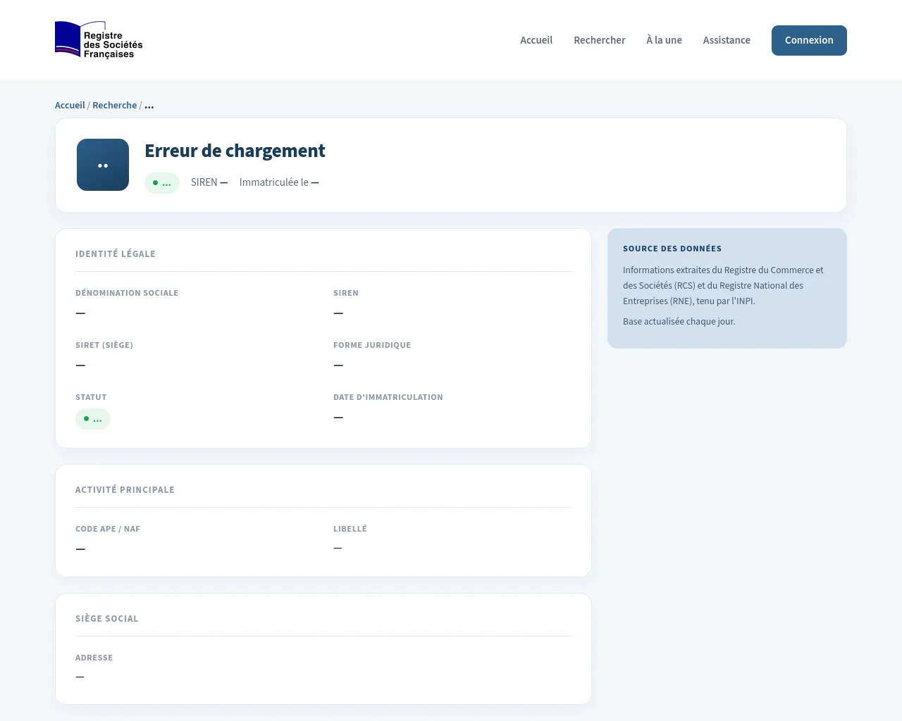 Screenshot of xn--le-registre-des-societes-franaises-37c.fr