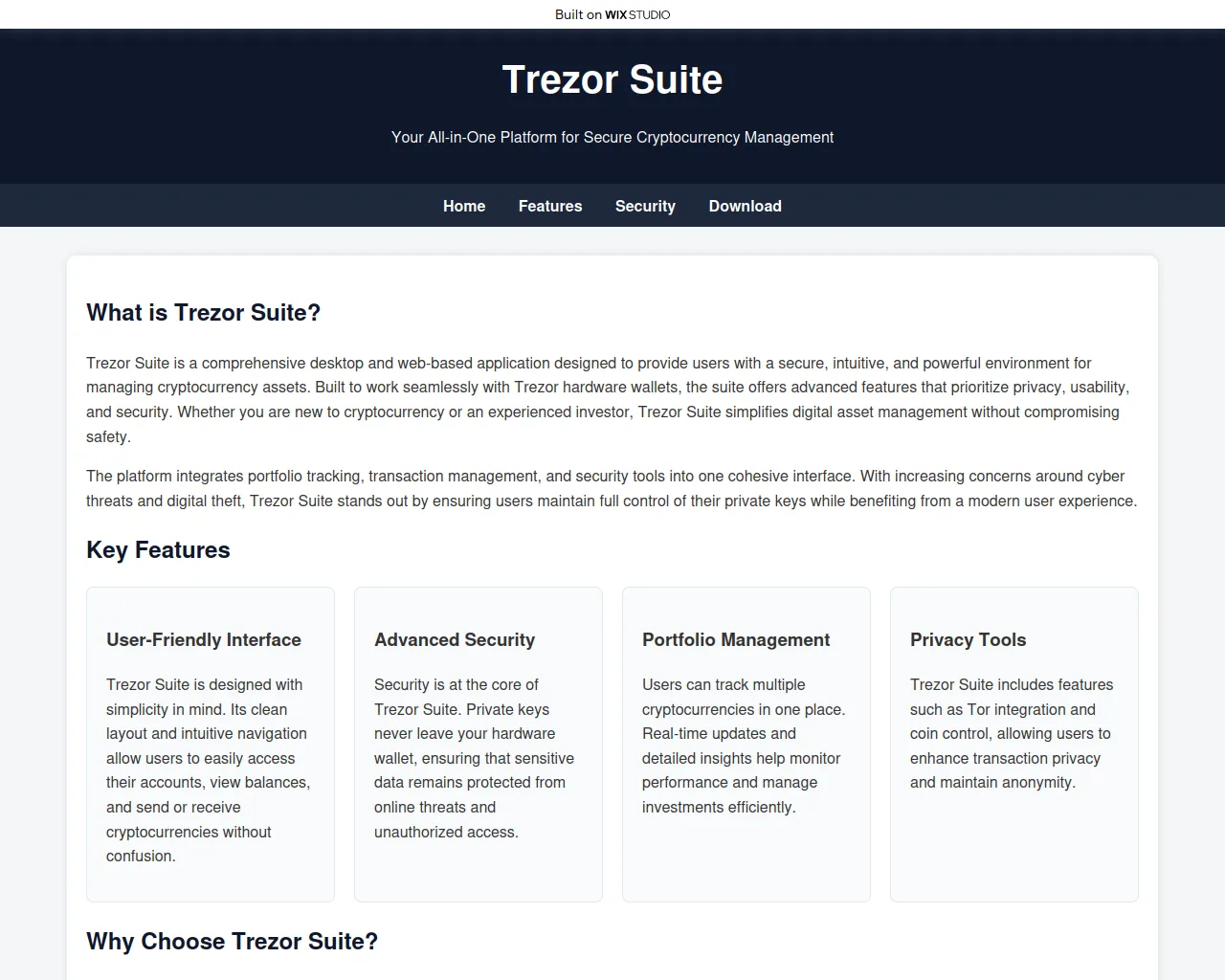 Screenshot of ensuiteapps.wixstudio.com